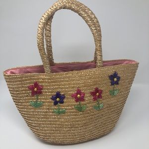 Bloomingdales | Vintage Straw Purse‎